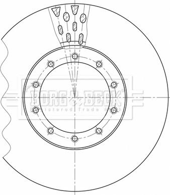 Borg & Beck BBD32627 - Jarrulevy inparts.fi