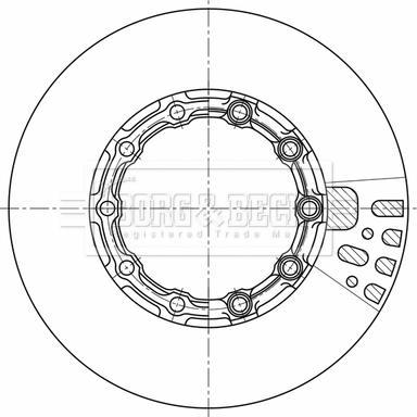 Borg & Beck BBD32676 - Jarrulevy inparts.fi