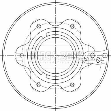 Borg & Beck BBD32859 - Jarrulevy inparts.fi