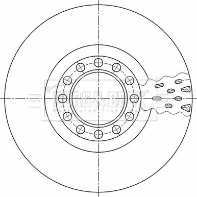 Borg & Beck BBD32813 - Jarrulevy inparts.fi