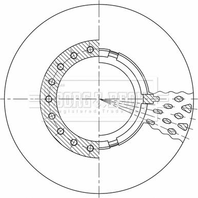 Borg & Beck BBD32812 - Jarrulevy inparts.fi