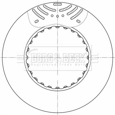 Borg & Beck BBD32888 - Jarrulevy inparts.fi