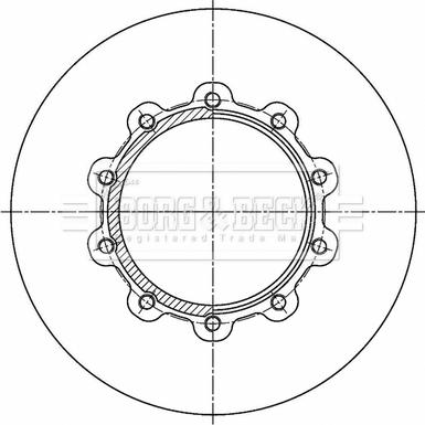 Borg & Beck BBD32839 - Jarrulevy inparts.fi