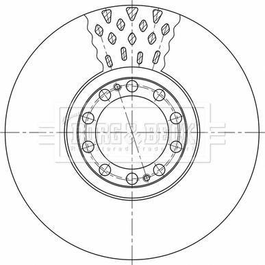 Borg & Beck BBD32793 - Jarrulevy inparts.fi