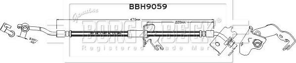 Borg & Beck BBH9059 - Jarruletku inparts.fi