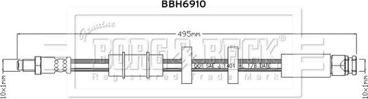 Borg & Beck BBH6910 - Jarruletku inparts.fi