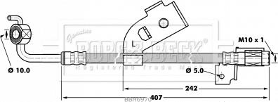 Borg & Beck BBH6970 - Jarruletku inparts.fi