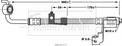 Borg & Beck BBH6971 - Jarruletku inparts.fi