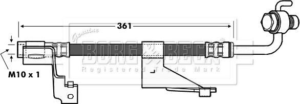 Borg & Beck BBH6972 - Jarruletku inparts.fi