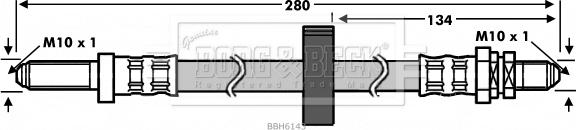 Borg & Beck BBH6143 - Jarruletku inparts.fi