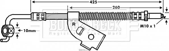 Borg & Beck BBH6150 - Jarruletku inparts.fi