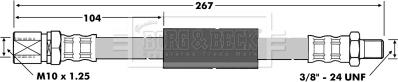 Borg & Beck BBH6117 - Jarruletku inparts.fi