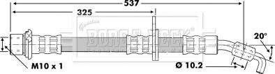 Borg & Beck BBH6852 - Jarruletku inparts.fi