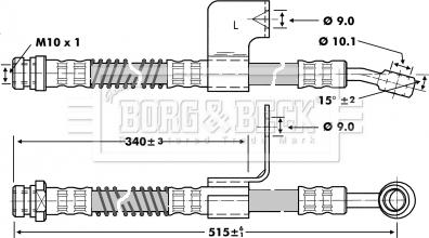 Borg & Beck BBH6801 - Jarruletku inparts.fi