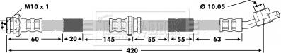 Borg & Beck BBH6880 - Jarruletku inparts.fi