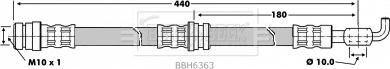 Borg & Beck BBH6363 - Jarruletku inparts.fi