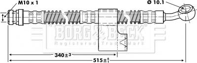 Borg & Beck BBH6799 - Jarruletku inparts.fi