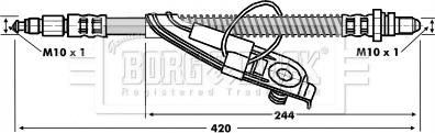 Borg & Beck BBH6755 - Jarruletku inparts.fi