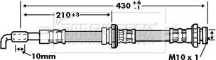 Borg & Beck BBH6756 - Jarruletku inparts.fi