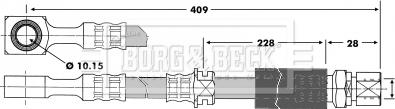 Borg & Beck BBH6705 - Jarruletku inparts.fi