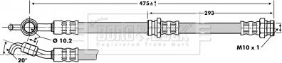 Borg & Beck BBH6726 - Jarruletku inparts.fi