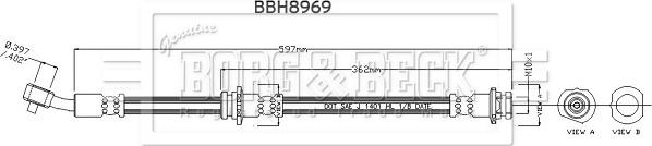 Borg & Beck BBH8969 - Jarruletku inparts.fi