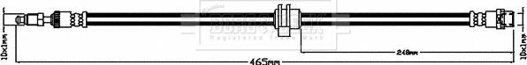 Borg & Beck BBH8455 - Jarruletku inparts.fi