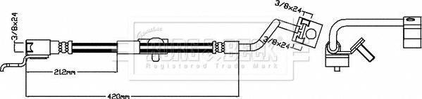 Borg & Beck BBH8452 - Jarruletku inparts.fi