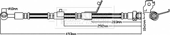 Borg & Beck BBH8645 - Jarruletku inparts.fi