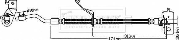 Borg & Beck BBH8647 - Jarruletku inparts.fi