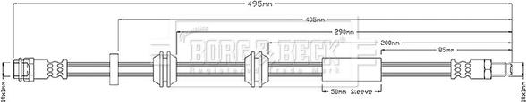 Borg & Beck BBH8681 - Jarruletku inparts.fi