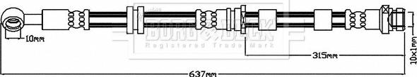 Borg & Beck BBH8040 - Jarruletku inparts.fi