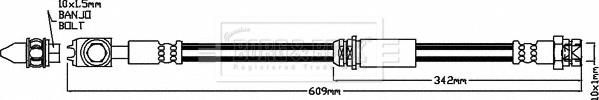 Borg & Beck BBH8166 - Jarruletku inparts.fi