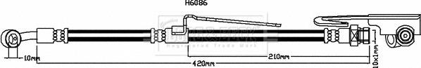 Borg & Beck BBH8113 - Jarruletku inparts.fi