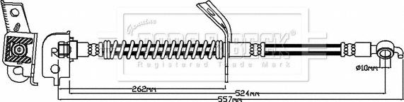 Borg & Beck BBH8129 - Jarruletku inparts.fi