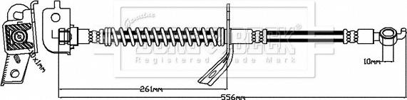 Borg & Beck BBH8128 - Jarruletku inparts.fi