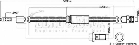 Borg & Beck BBH8857 - Jarruletku inparts.fi