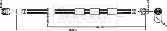 Borg & Beck BBH8827 - Jarruletku inparts.fi