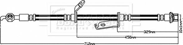 Borg & Beck BBH8315 - Jarruletku inparts.fi