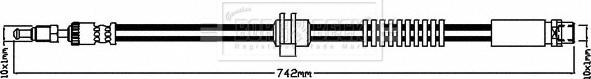 Borg & Beck BBH8322 - Jarruletku inparts.fi