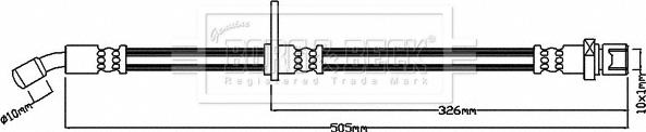 Borg & Beck BBH8261 - Jarruletku inparts.fi