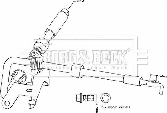 Borg & Beck BBH8799 - Jarruletku inparts.fi