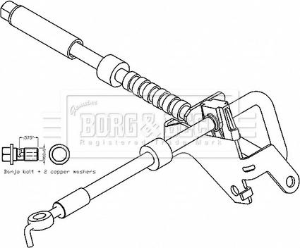 Borg & Beck BBH8798 - Jarruletku inparts.fi