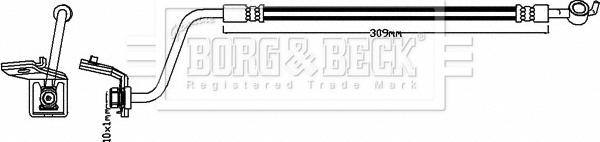 Borg & Beck BBH7996 - Jarruletku inparts.fi