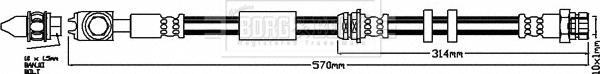 Borg & Beck BBH7960 - Jarruletku inparts.fi