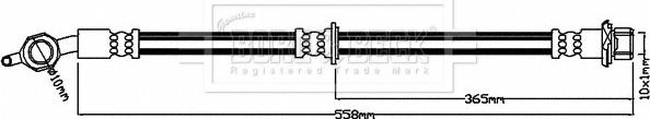 Borg & Beck BBH7968 - Jarruletku inparts.fi