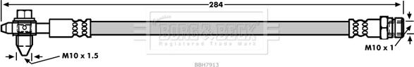 Borg & Beck BBH7913 - Jarruletku inparts.fi