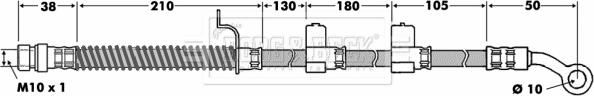 Borg & Beck BBH7455 - Jarruletku inparts.fi