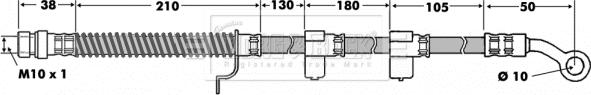 Borg & Beck BBH7456 - Jarruletku inparts.fi