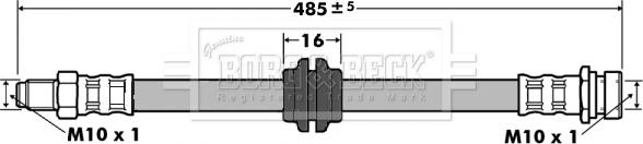 Borg & Beck BBH7468 - Jarruletku inparts.fi